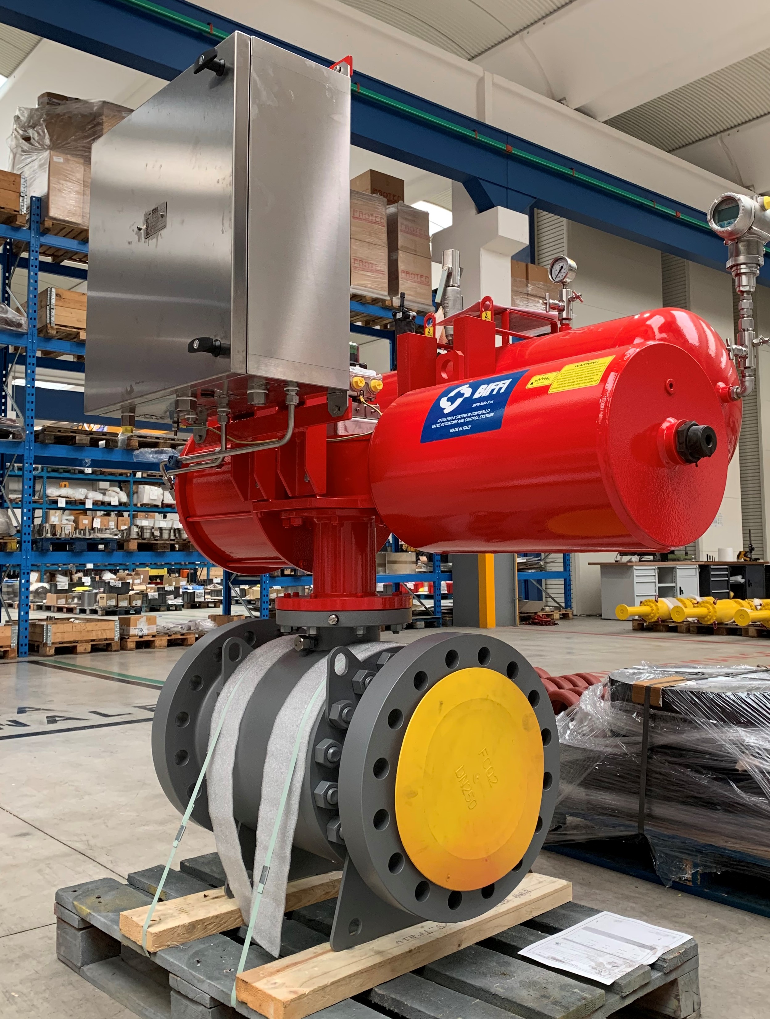 Ball Valves with Pneumatic Actuator and Control Panel for NCOC