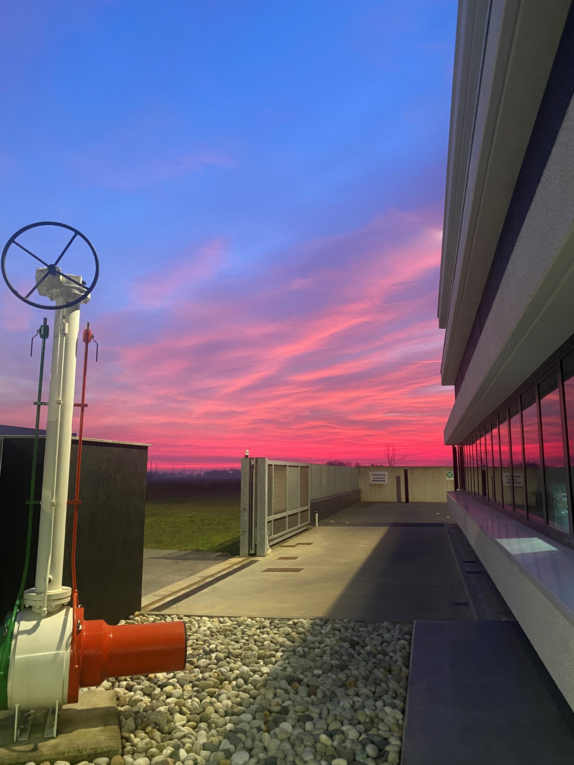 Stunning sunset at FG Valvole