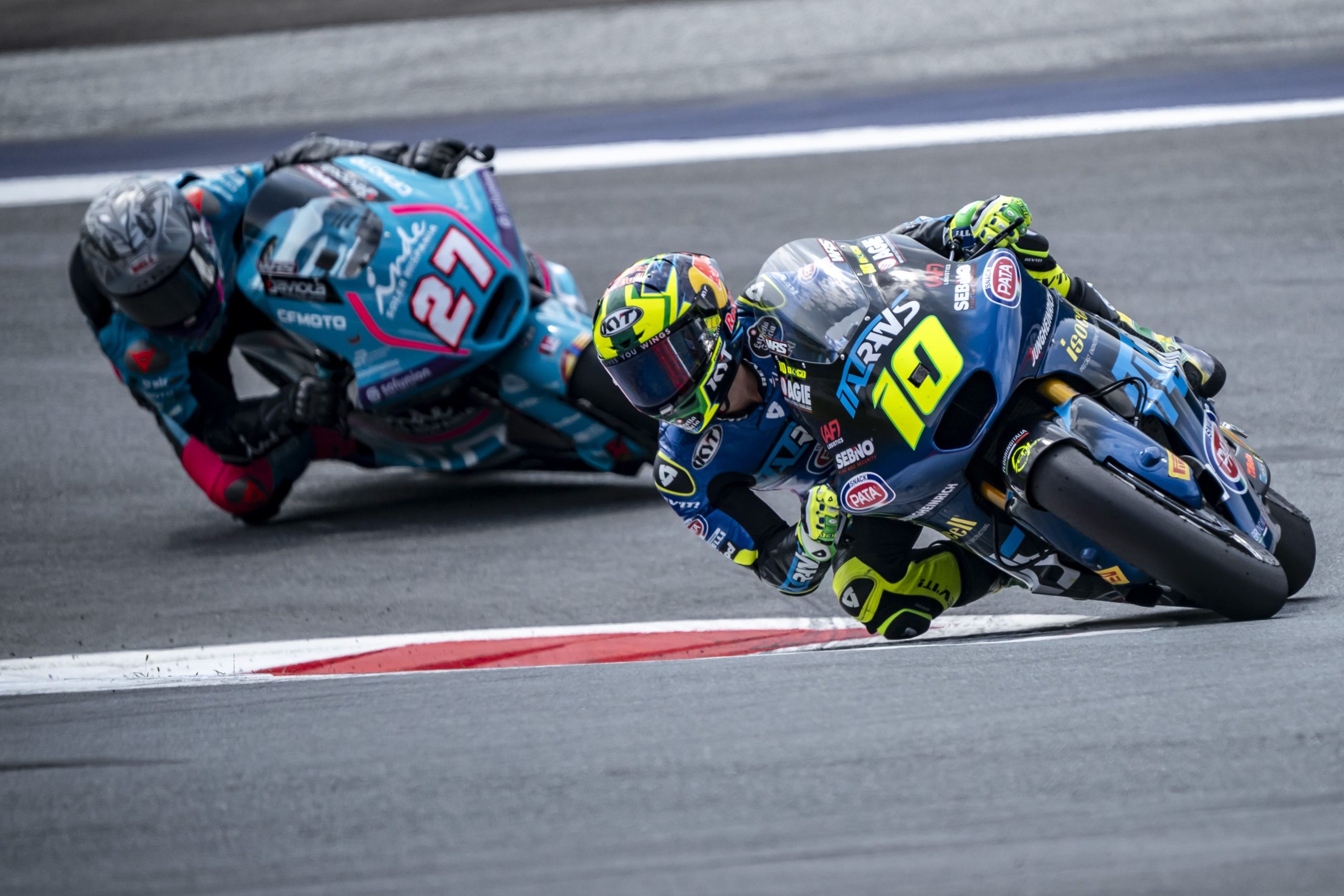 Diogo Moreira dominates and wins at the Red Bull Ring! A stunning performance from our Moto2 rider, proudly supported by FG Valvole