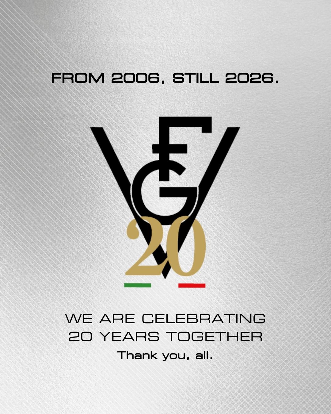 Today, we celebrate 20 years of what FG Valvole has become.