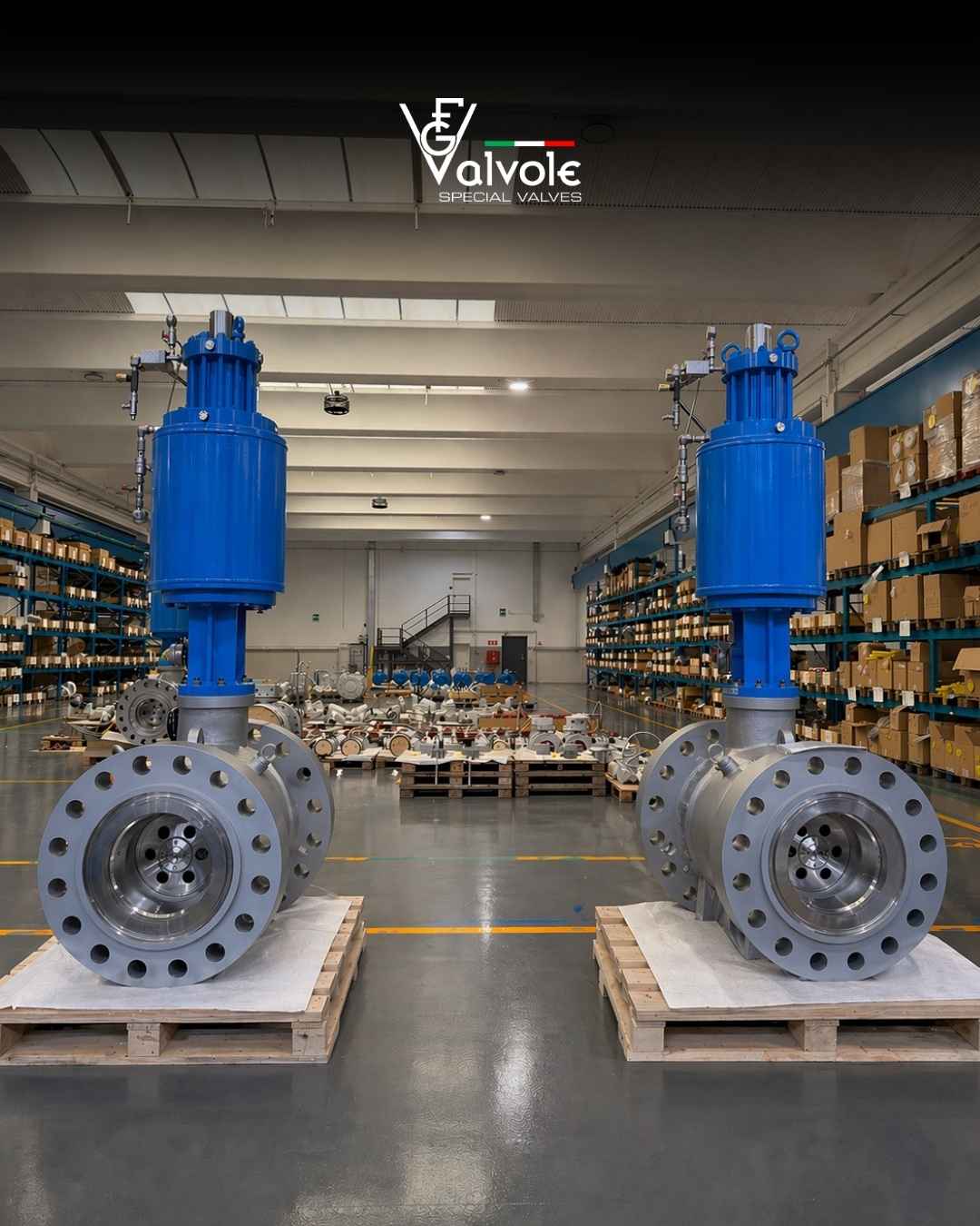 Batch of 18” Class 1500 Axial Flow Control Valves